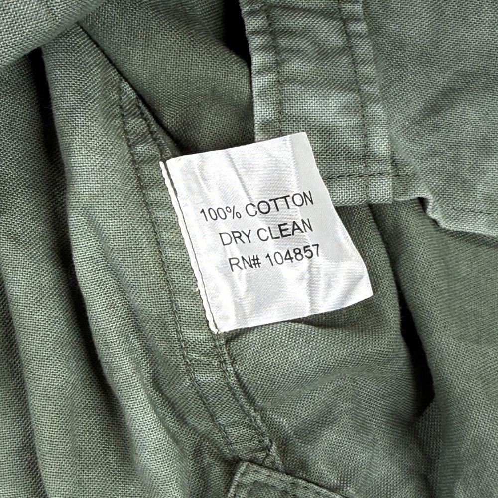 AG Adriano Goldschmied Mens Short Sleeve Button Down Shirt Sage Green Cotton M - Picture 6 of 8